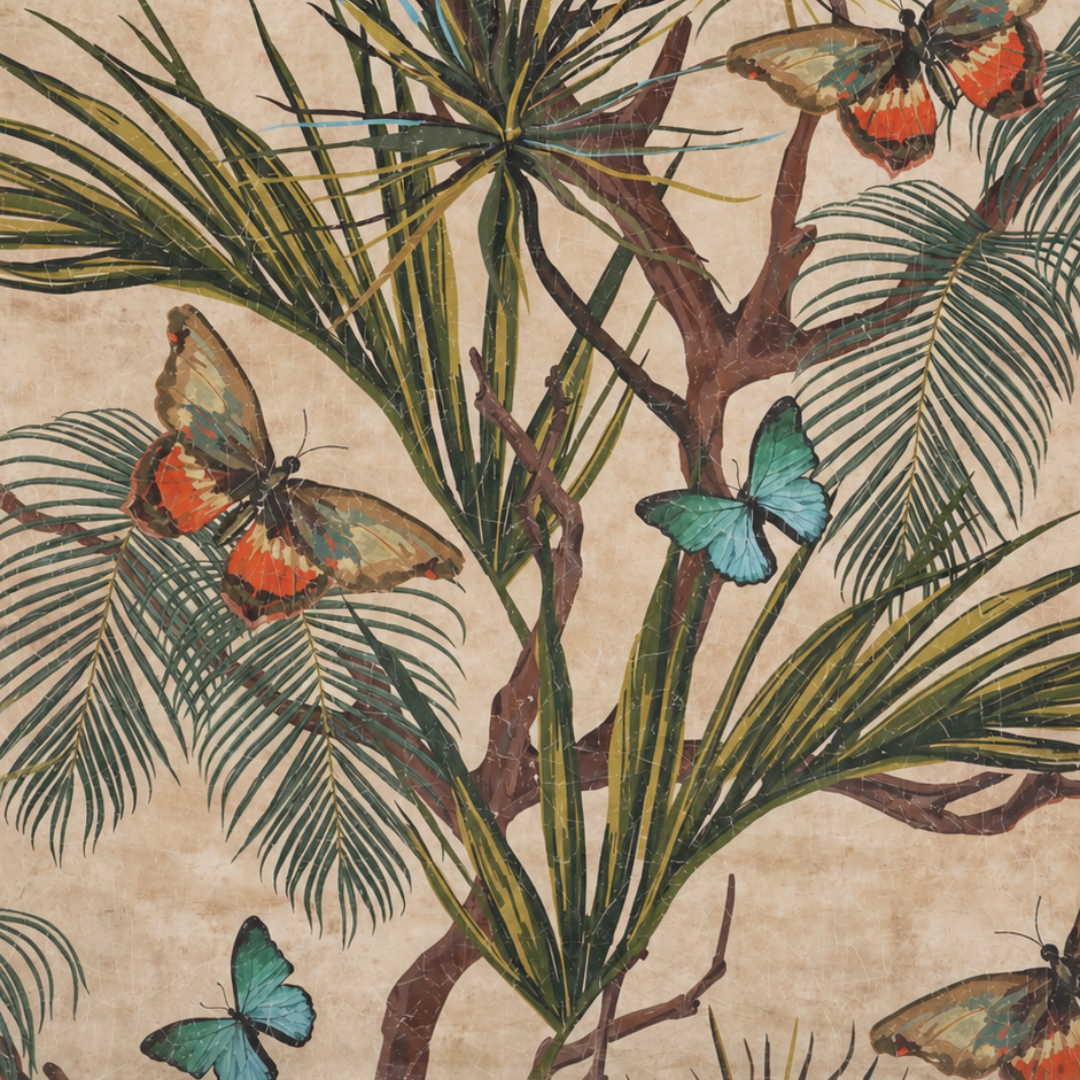 Luxe Banner Recycled Paper Print - Butterfly