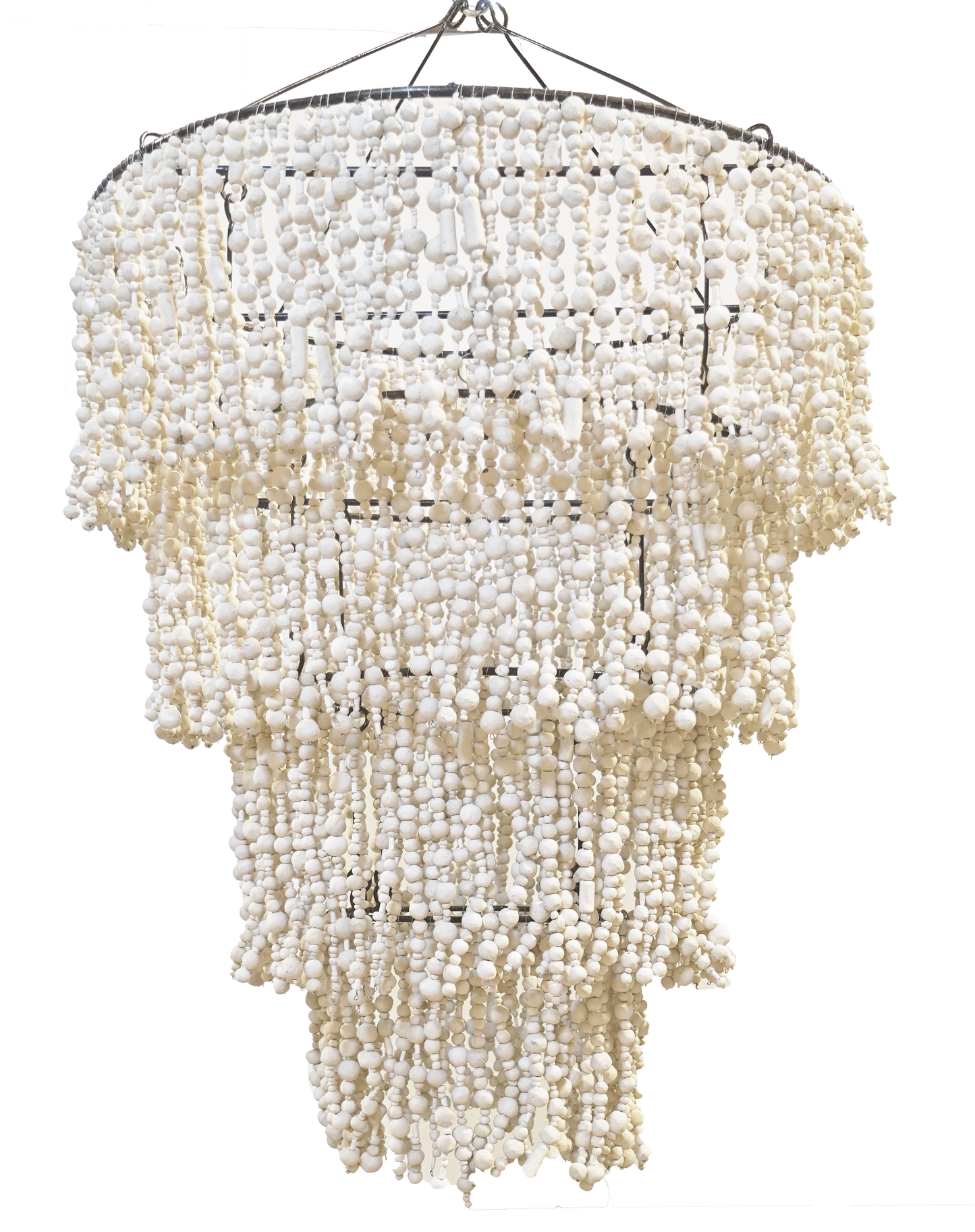Clay Four-Tier Beaded Light Shade - Tribe Dubai
