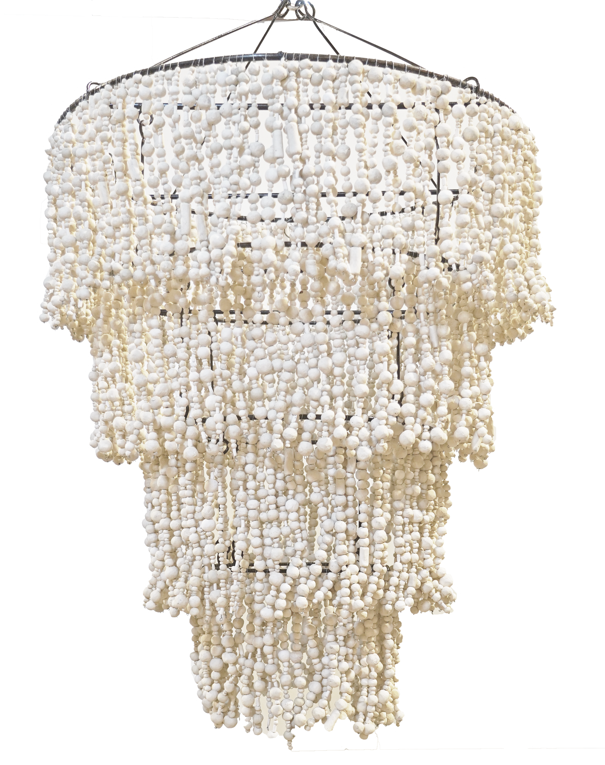 Clay Four-Tier Beaded Light Shade  - Tribe Dubai