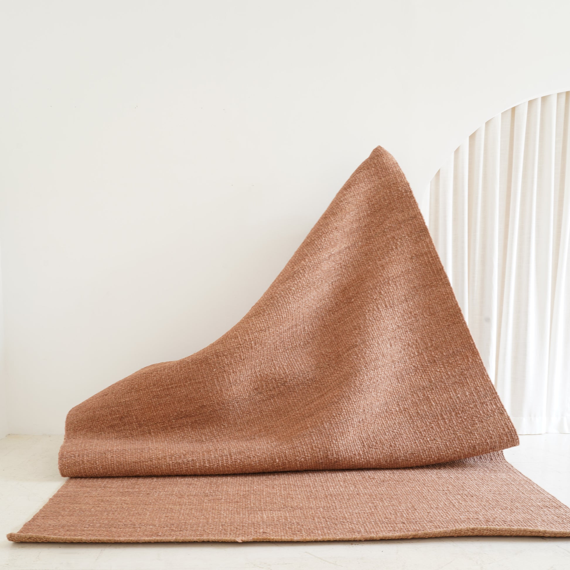 Rust jute rug – Canyon Oasis eco-friendly indoor rug - Tribe Rugs Collection