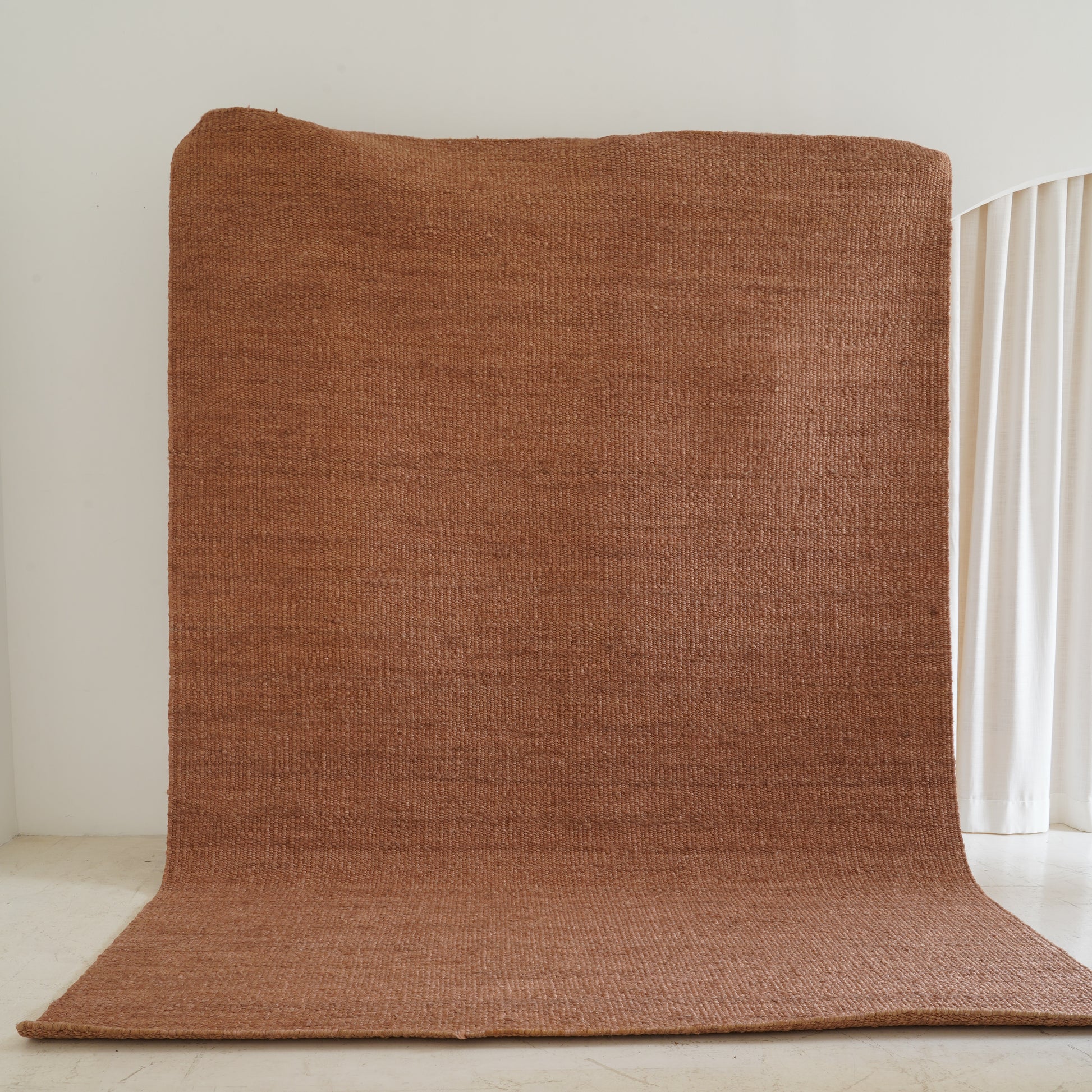 Rust jute rug – Canyon Oasis eco-friendly indoor rug - Tribe Rugs Collection