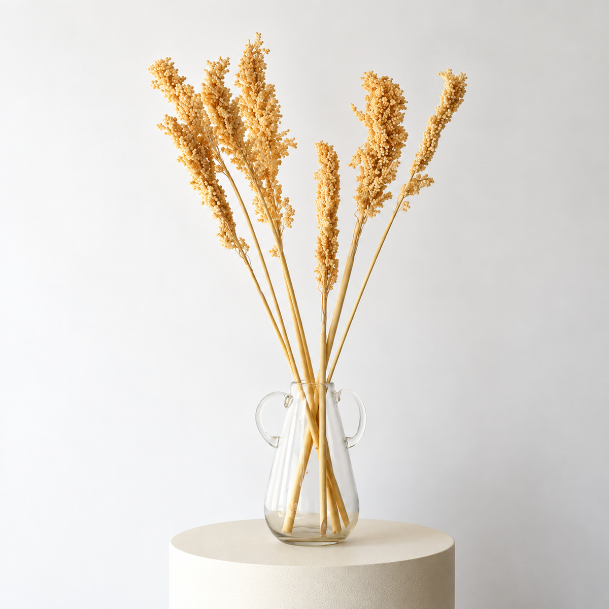 Infinity Flowers - Sorgum - Bleach White