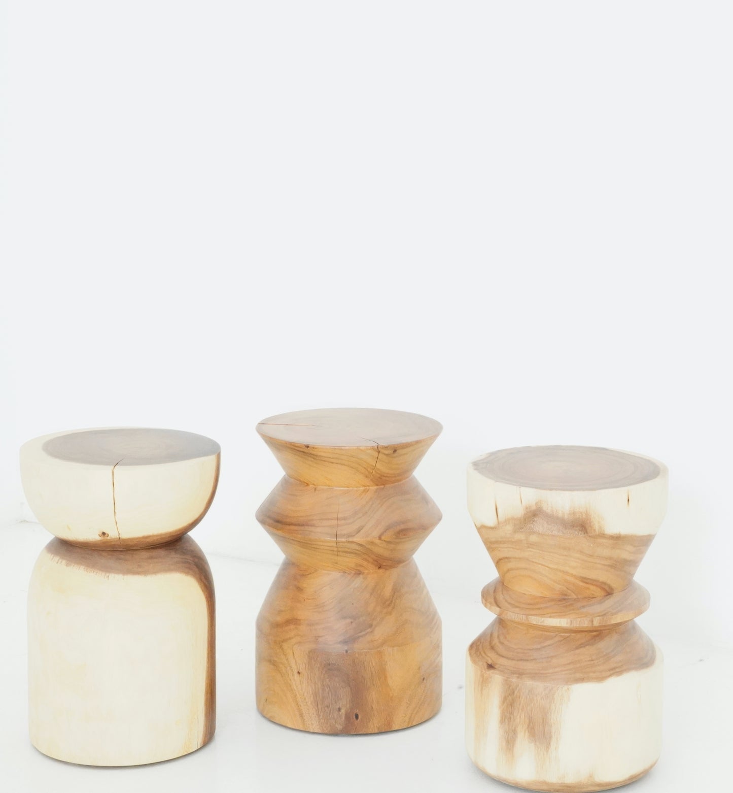 Handcrafted from Suar Wood, Bruno Side Table