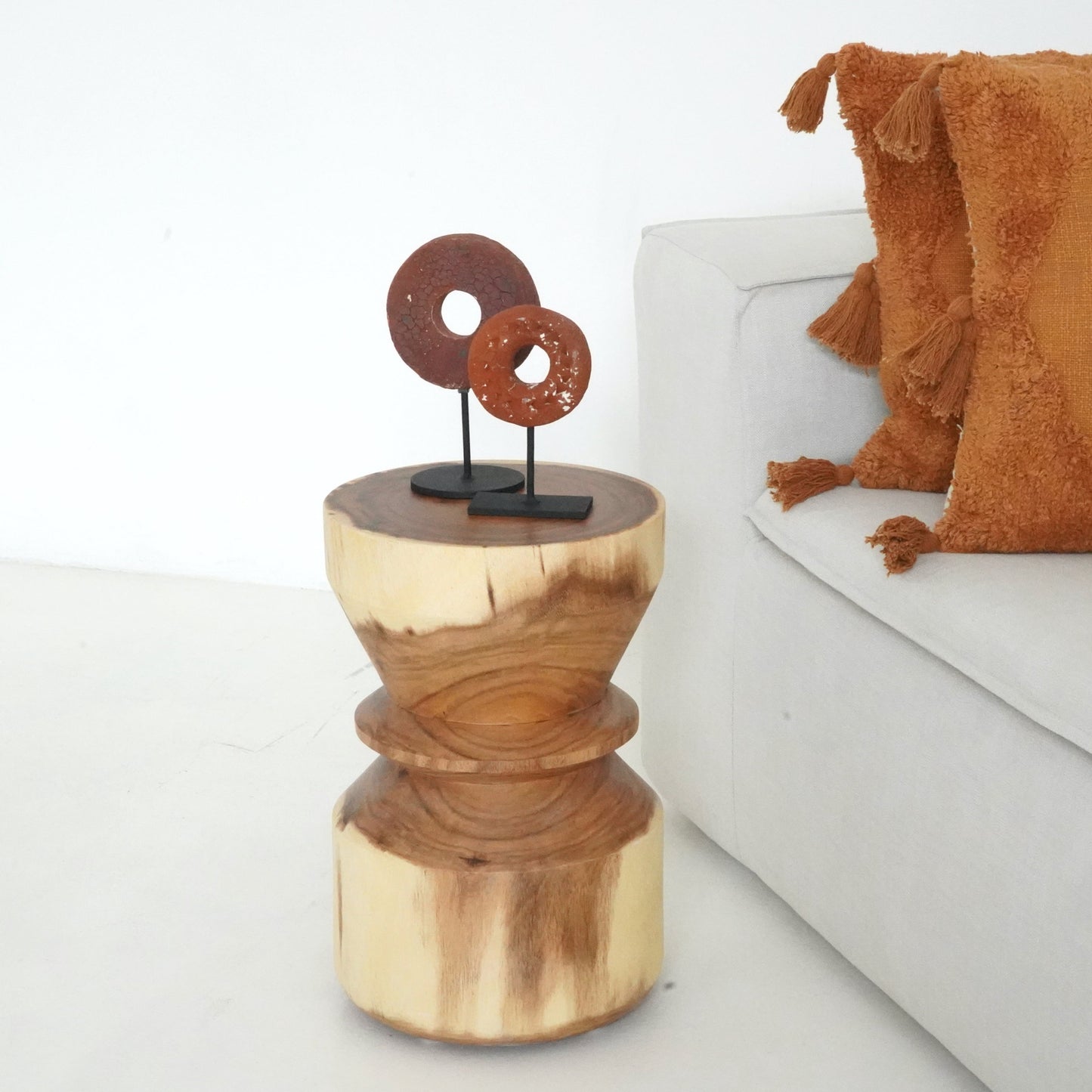 Handcrafted from Suar Wood, Silvano Side Table.