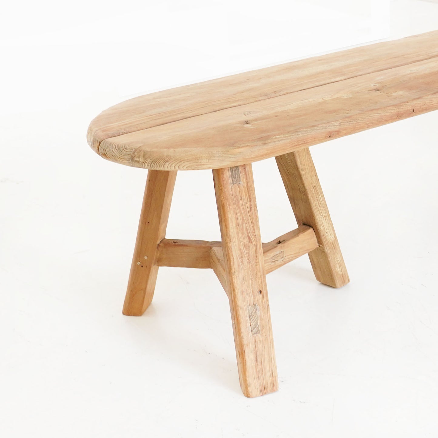 Crafted from Reclaimed Wood, the Houda Wooden Bench