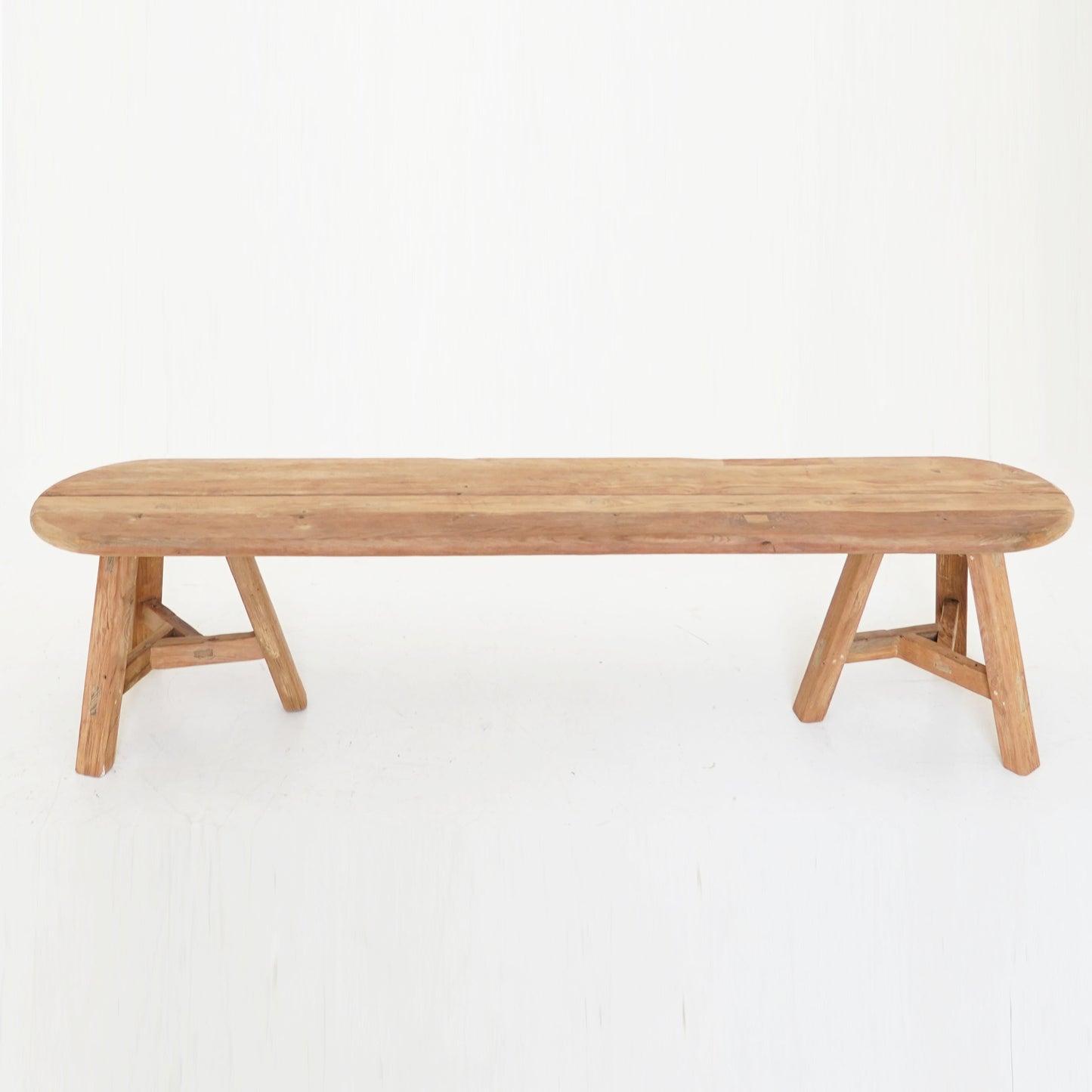 Crafted from Reclaimed Wood, the Houda Wooden Bench