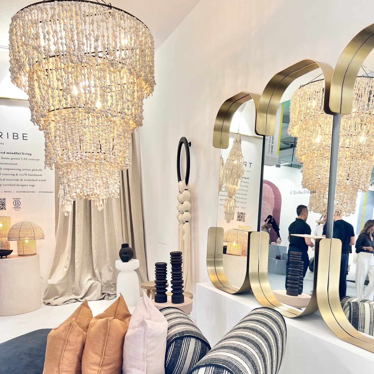 Clay Four-Tier Beaded Light Shade - Tribe Dubai