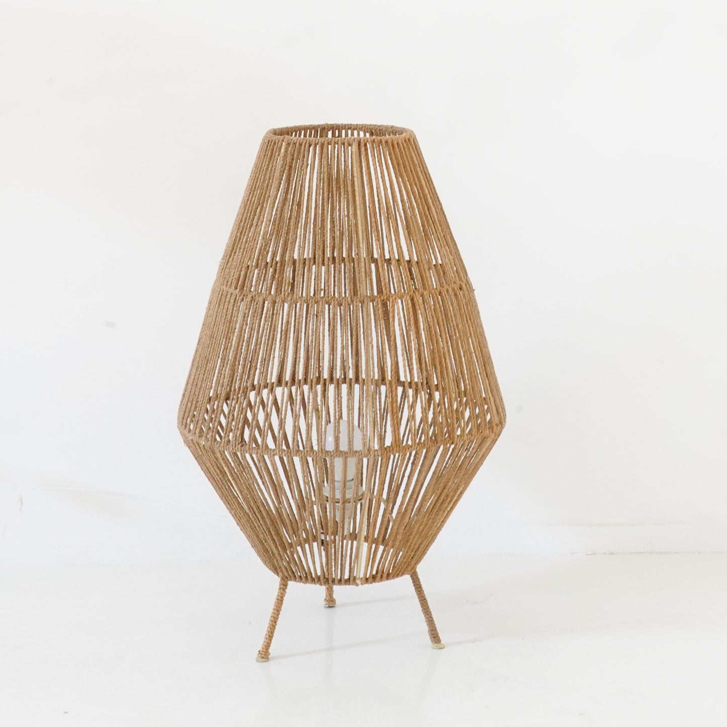 Maura Light Lamp - crafted from woven jute - Tribe Dubai