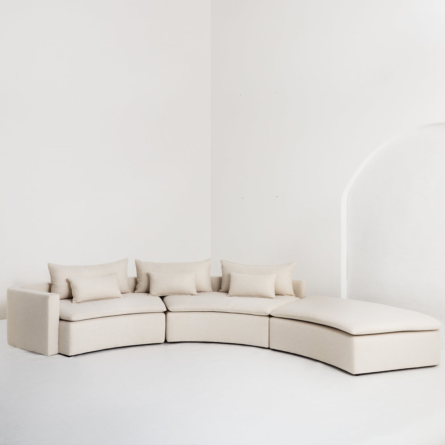 Curved Oasis Modular Sofa by Tribe Dubai