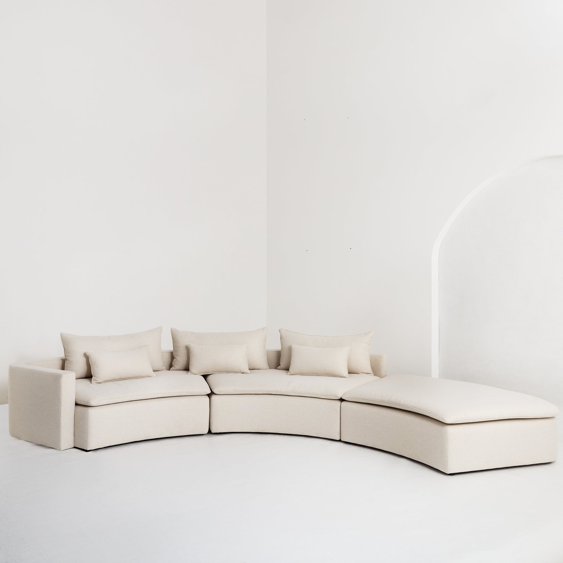 Curved Oasis Modular Sofa by Tribe Dubai