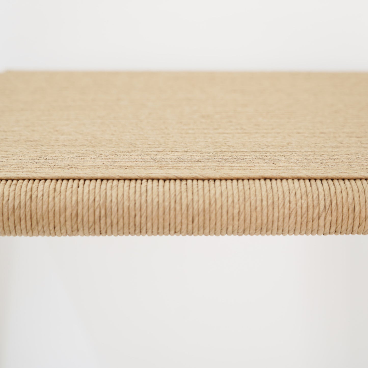 Papyrus Bench Made from Braided Paper Weave and Steel