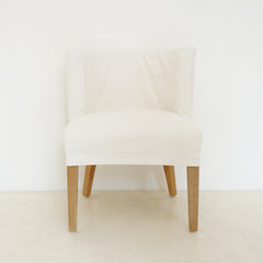 Signature Linen Curved-Back Chair