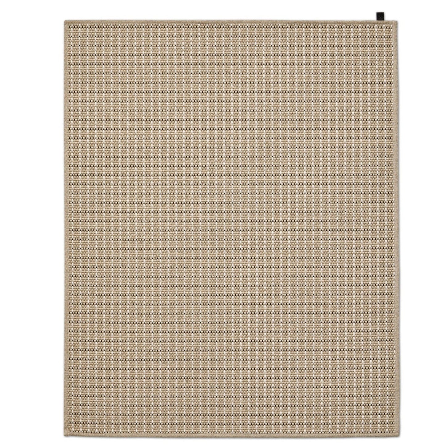 Carmel Indoor/Outdoor Rug – eco-friendly recycled plastic rug in coconut white, durable, versatile, and sustainable design by Tribe Dubai.