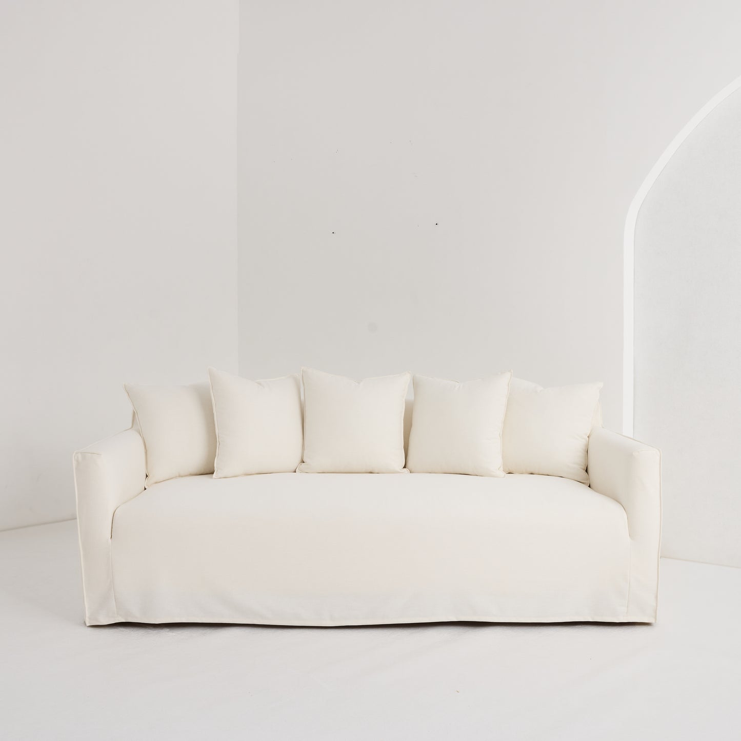 Tribal Chic Sofa, custom made with slip-cover, from Tribe Dubai