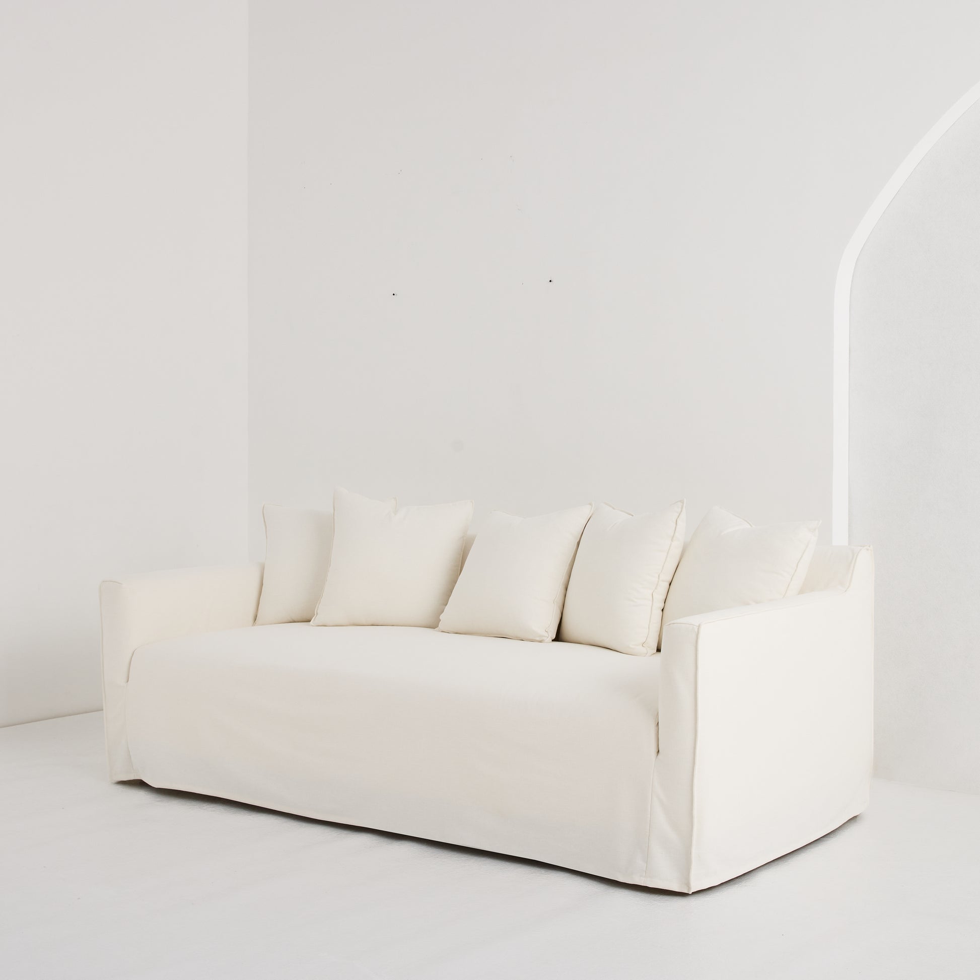 Tribal Chic Sofa, custom made with slip-cover, from Tribe Dubai