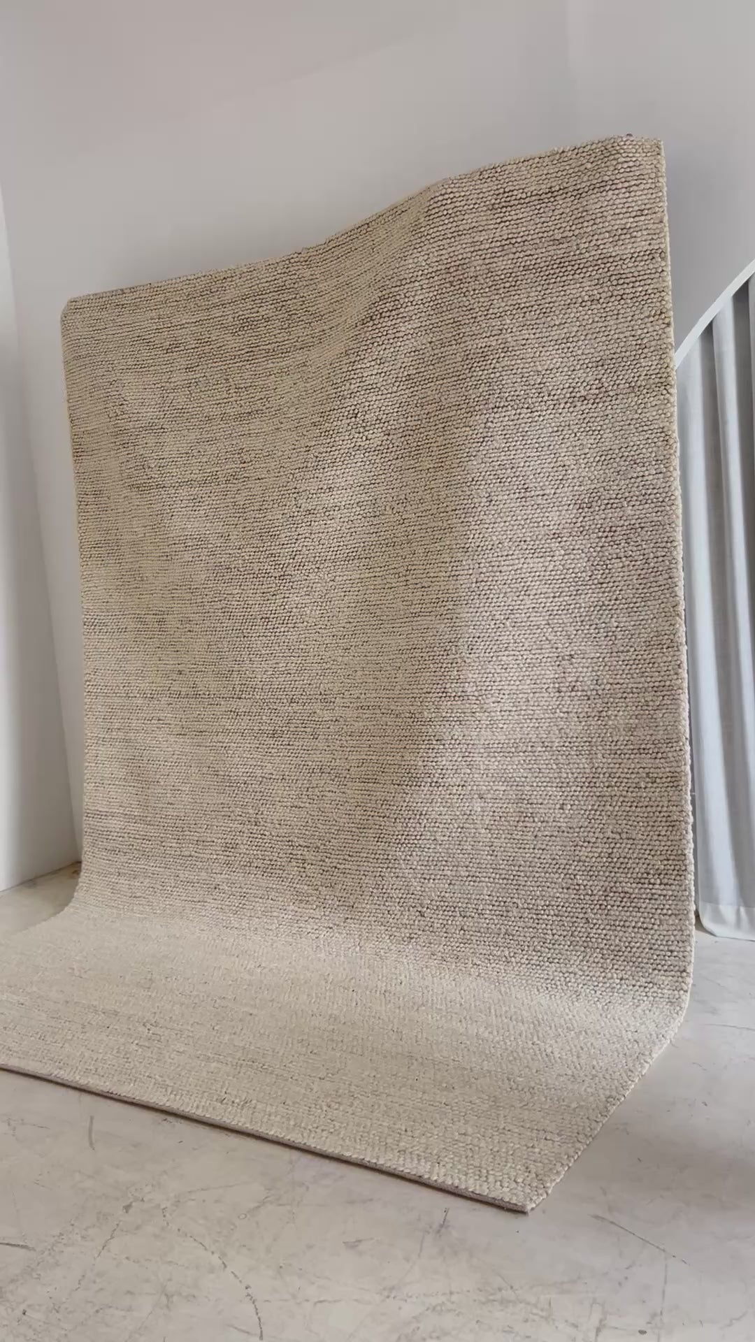 Ivory jute rug, sustainable indoor rug - Tribe Rugs Collection