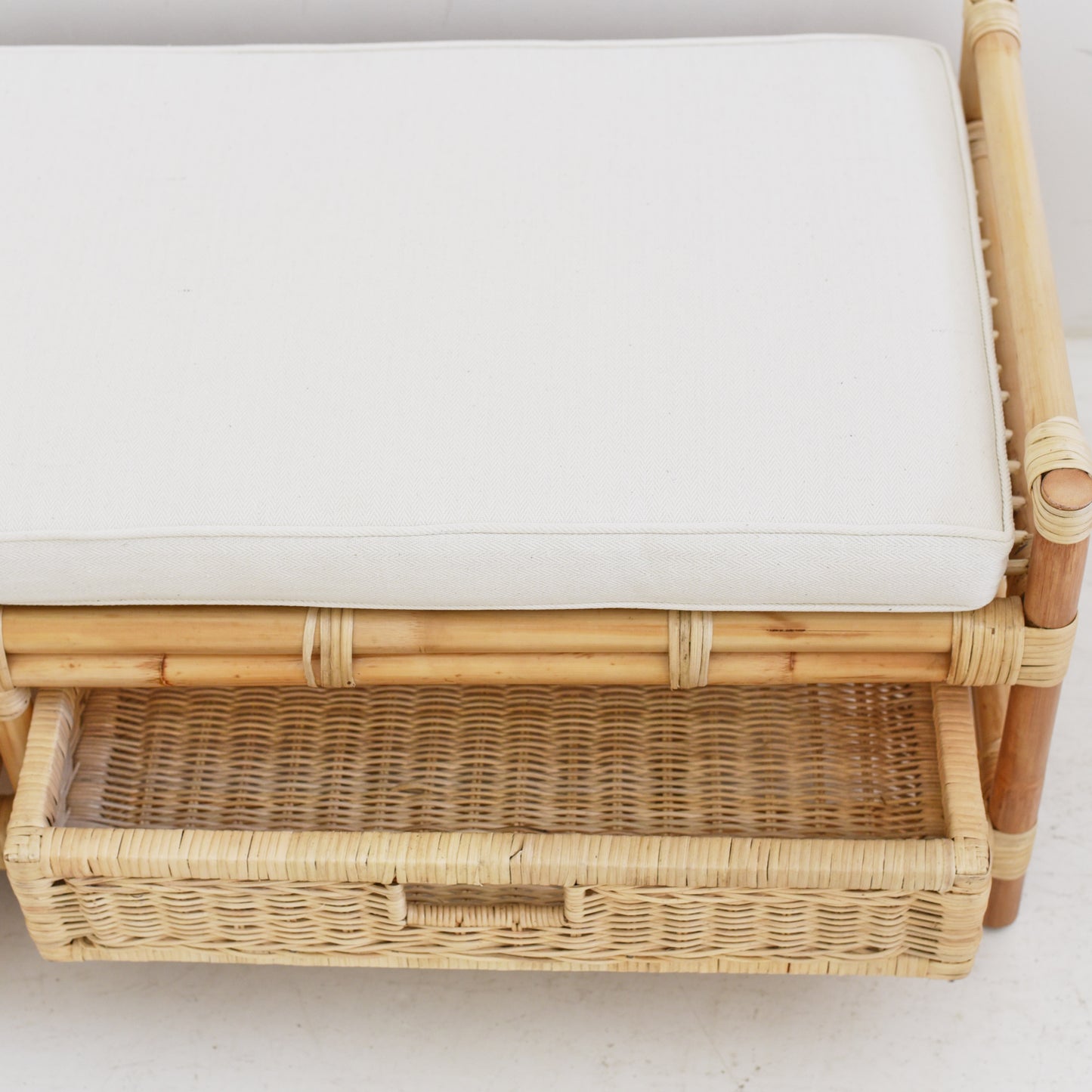 Handmade Bamboo and Rattan Storage Unit