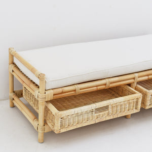 Bamboo Bench With Storage