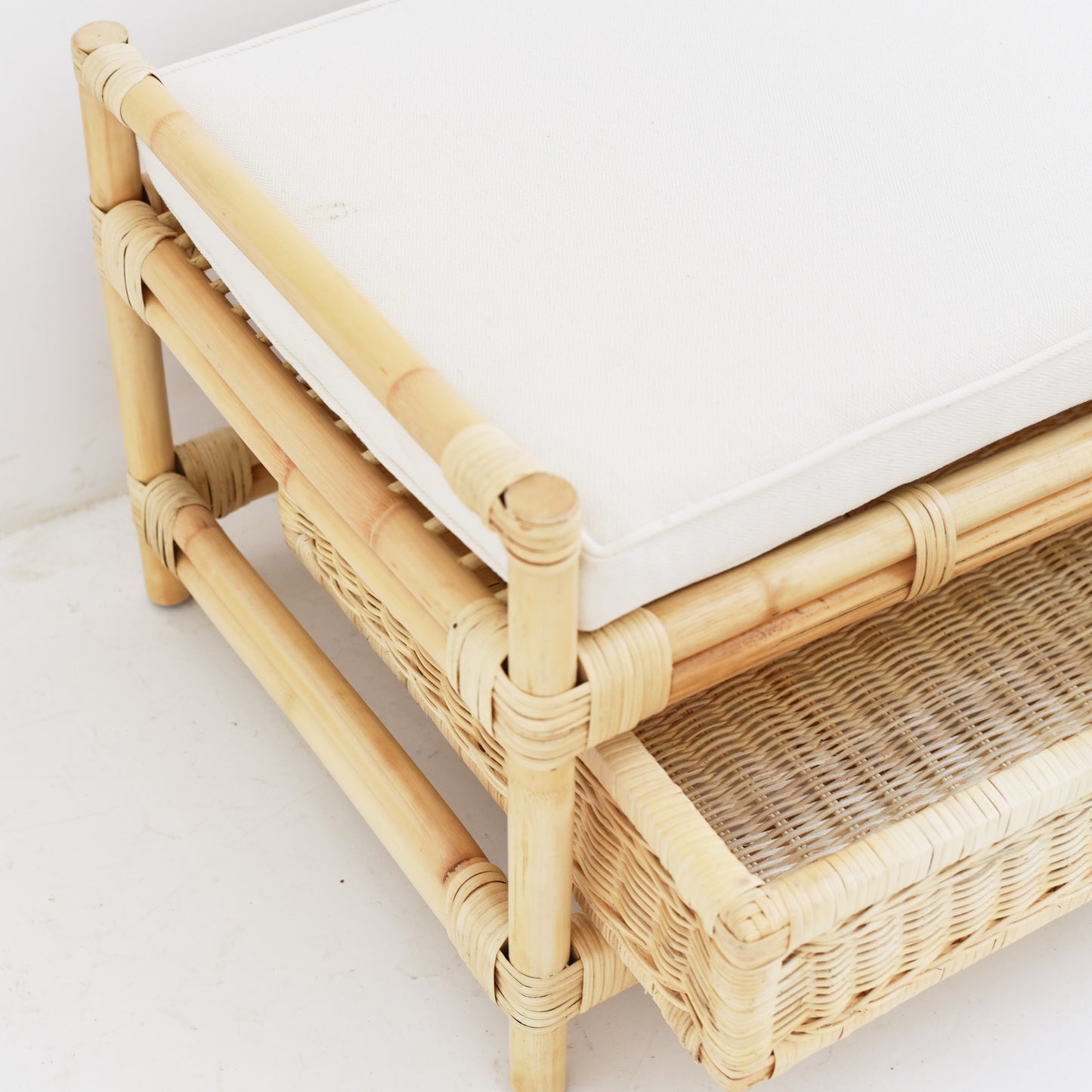 Handmade Bamboo and Rattan Storage Unit