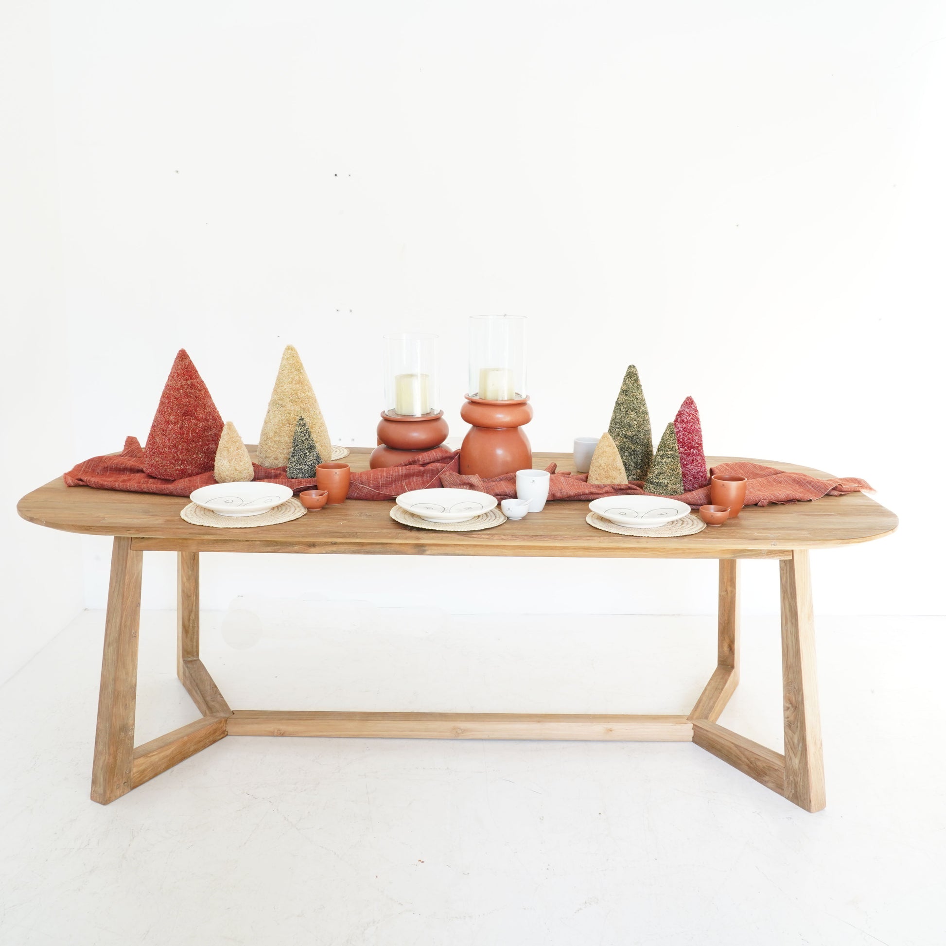 Handcrafted Thyra Reclaimed Wood Dining Table