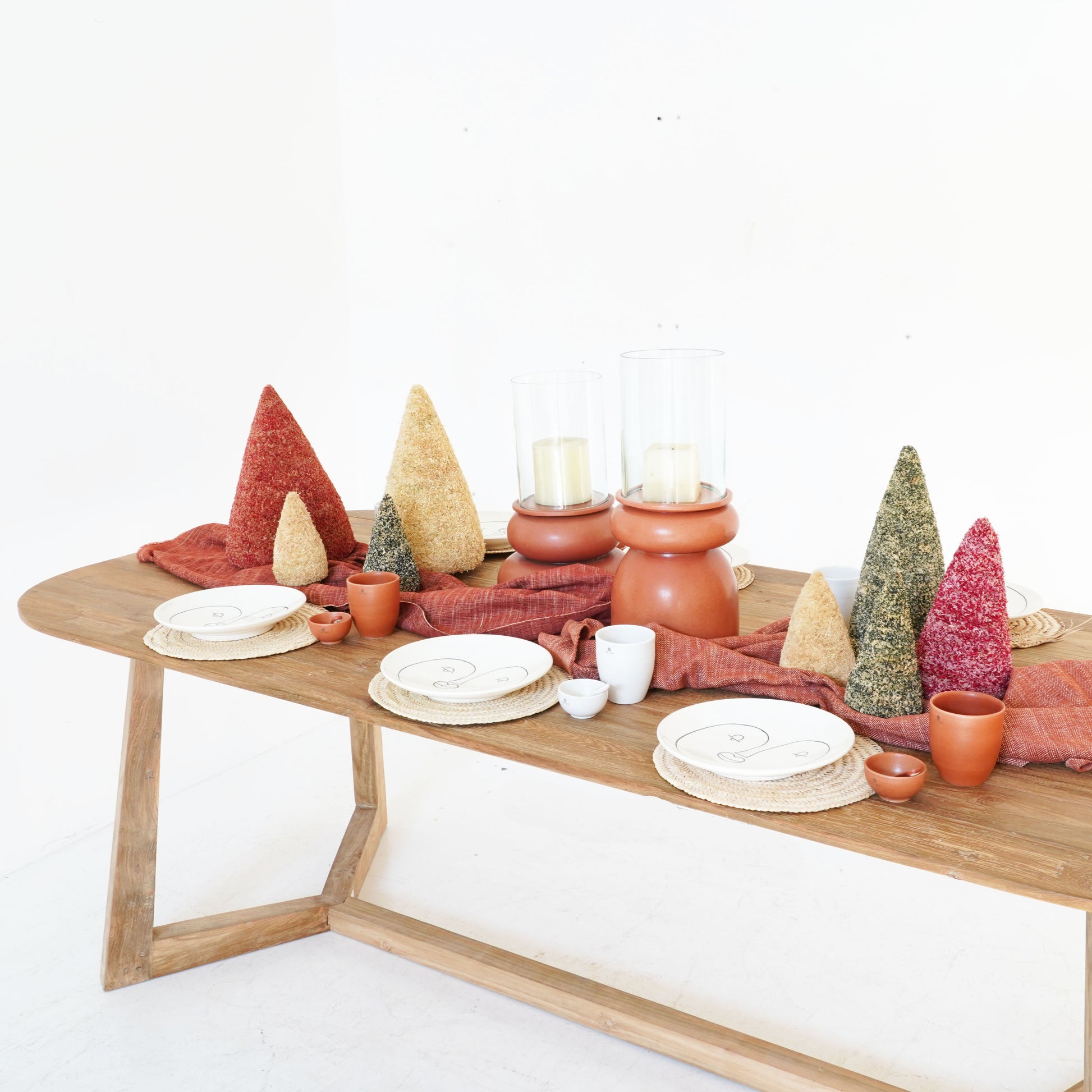 Handcrafted Thyra Reclaimed Wood Dining Table