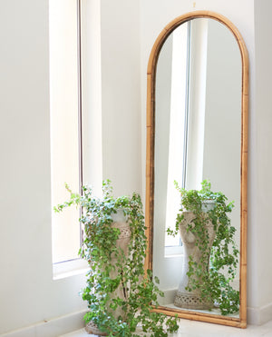 Classic Bamboo Mirror - Floor