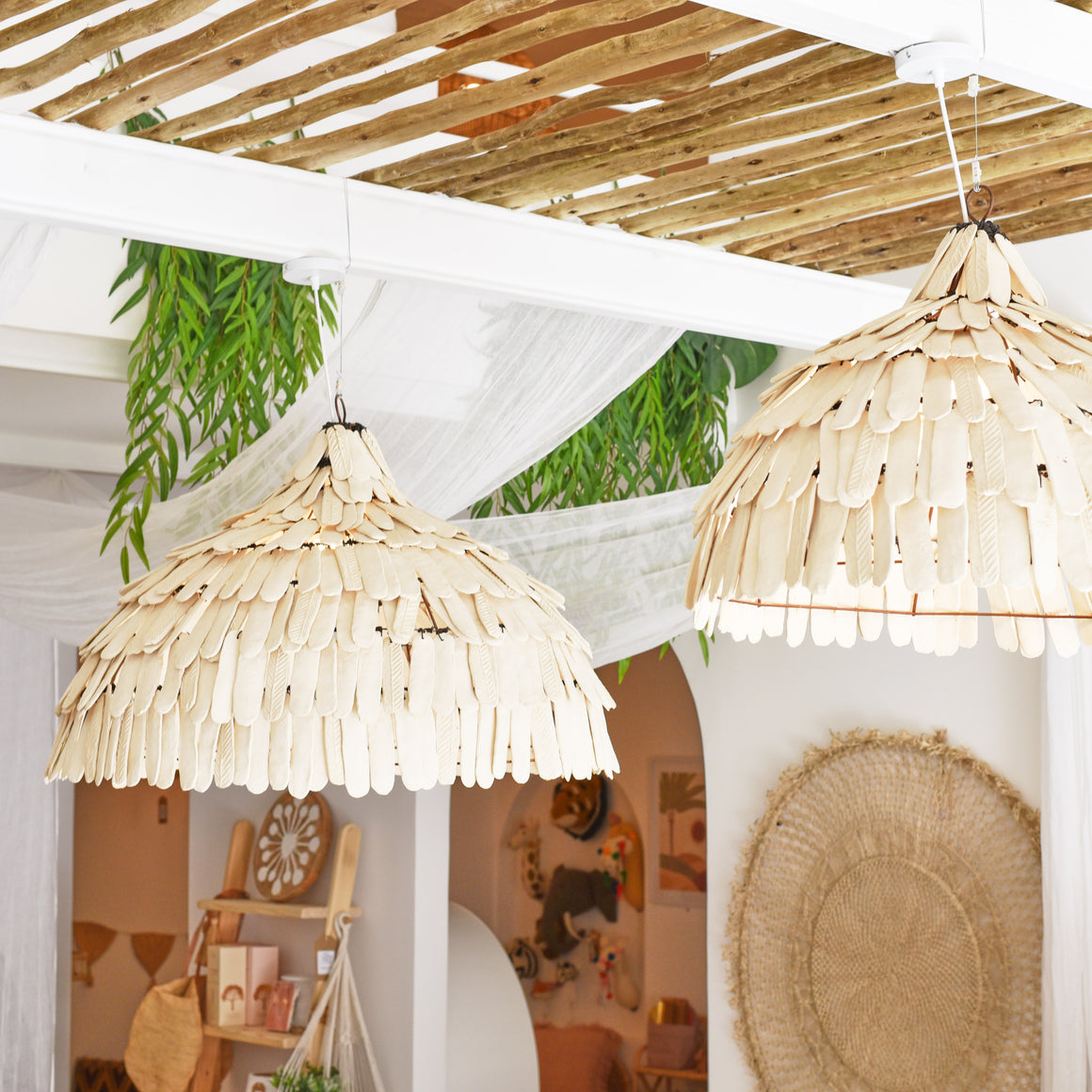 Clay Thatch Dome Light Shade