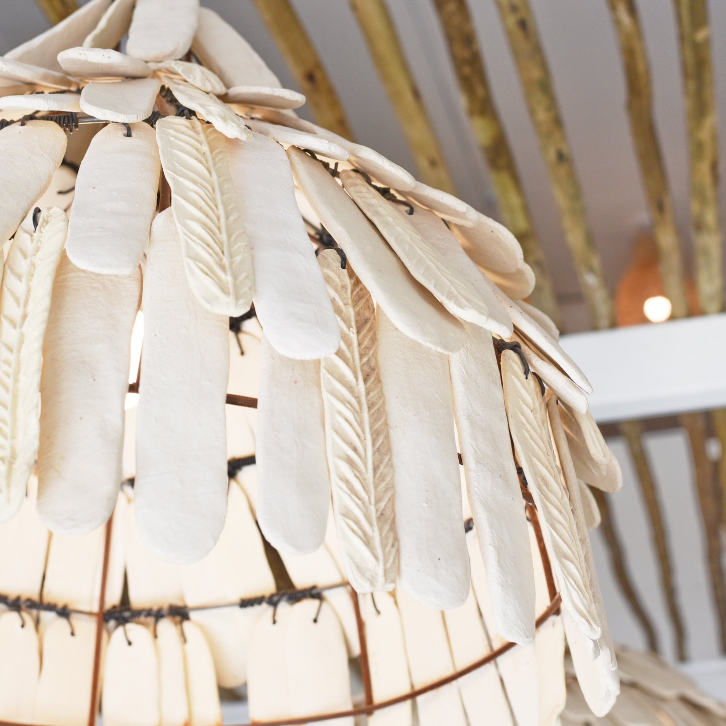 Clay Thatch Dome Light Shade - Tribe Dubai