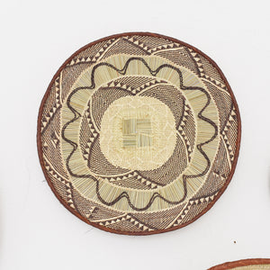 TongaBinga Plates, Brown - Wall Decorations