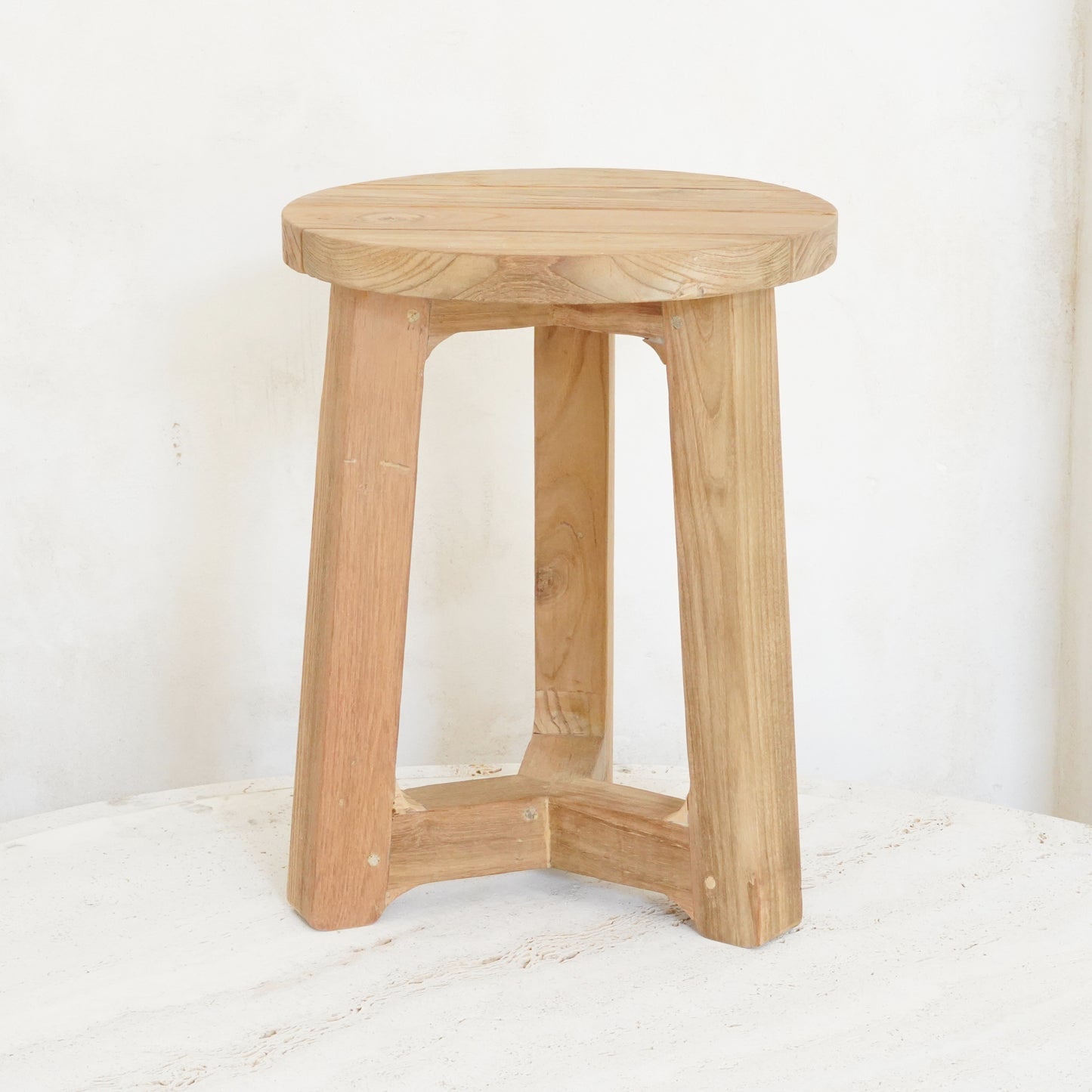 Sustainable and Visually Appealing Trinity Wooden Stool