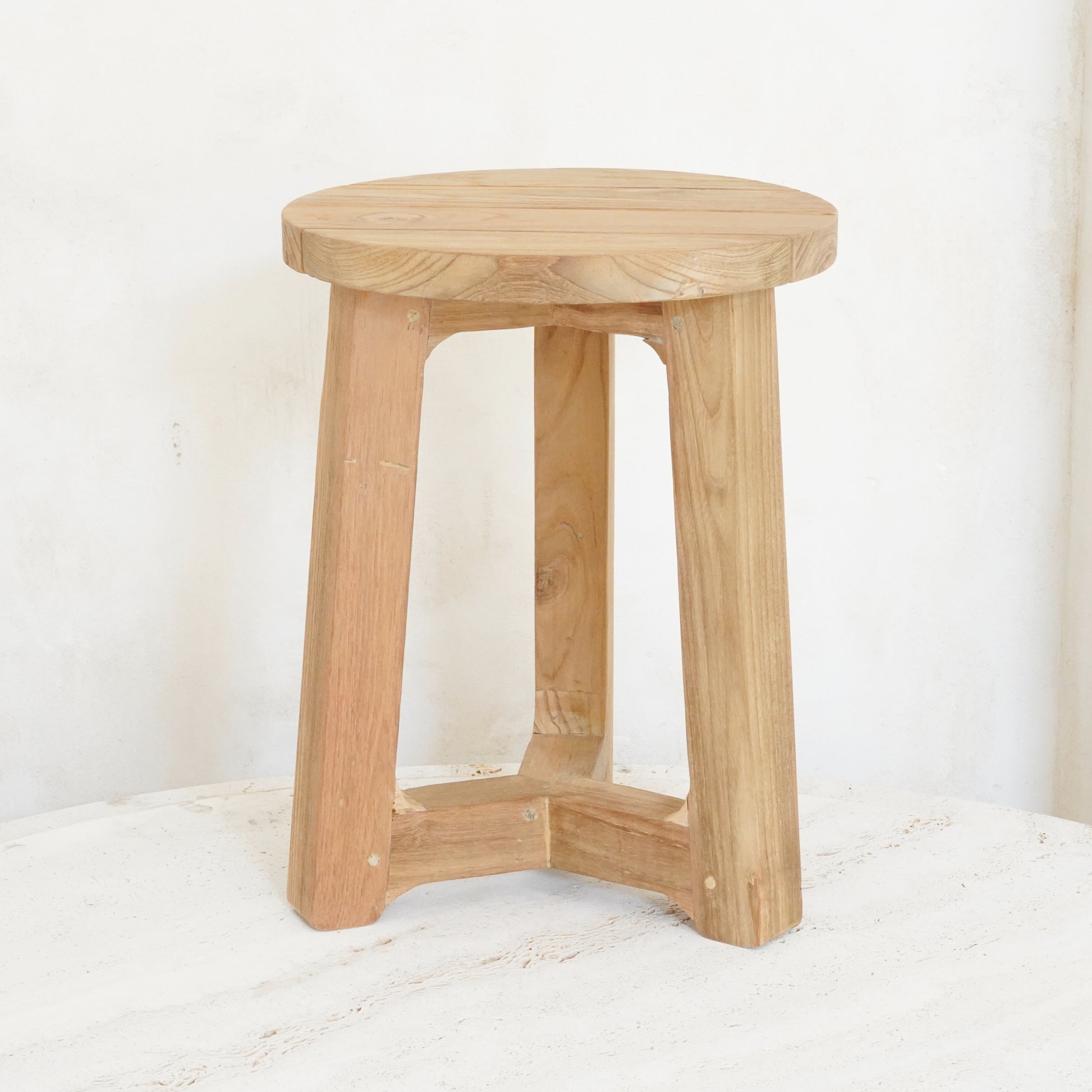 Sustainable and Visually Appealing Trinity Wooden Stool