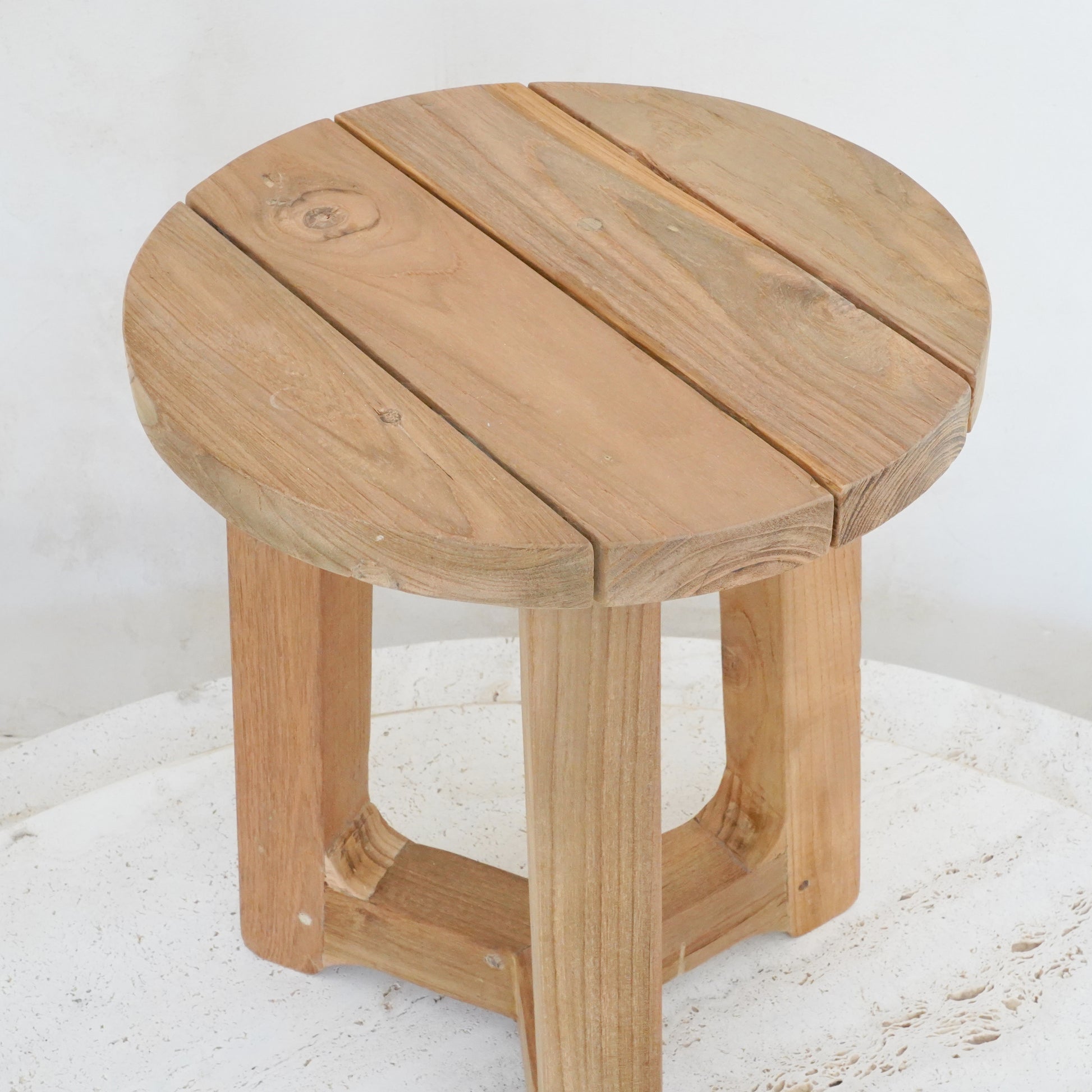Sustainable and Visually Appealing Trinity Wooden Stool
