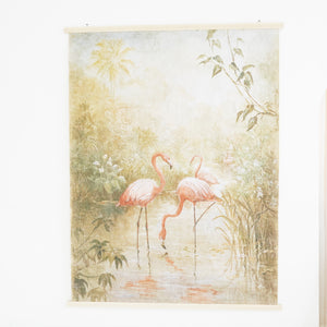 Luxe Banner Recycled Paper Print - Rose Flamingo