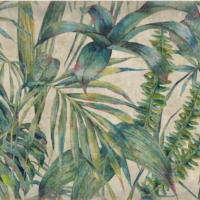 Luxe Banner Recycled Paper Print - Lush Vegetal