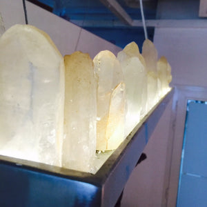 Custom Designed Contemporary Rock Crystal Chandelier Light