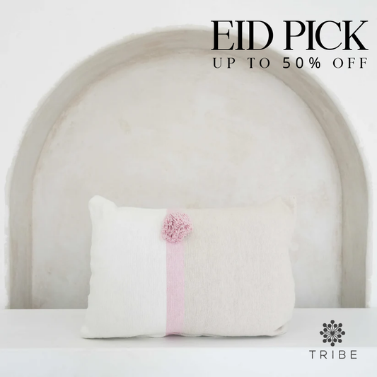 Katan Pink and Sand Cushion