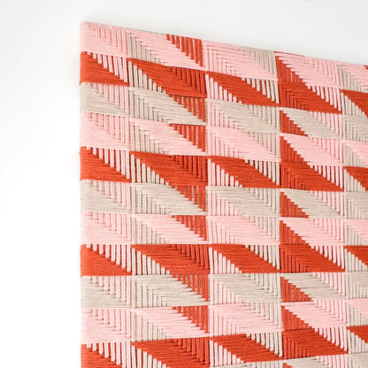 Ethreal Geometric: Cotton Geometric Wall Hanging