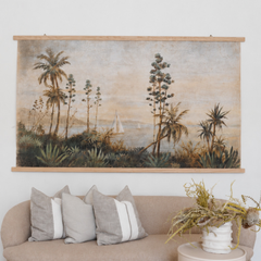 Luxe Banner Recycled Paper Print - Between Palms & Algaves