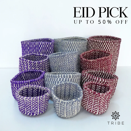 Sisal and Wool Collection - Jabari Basket