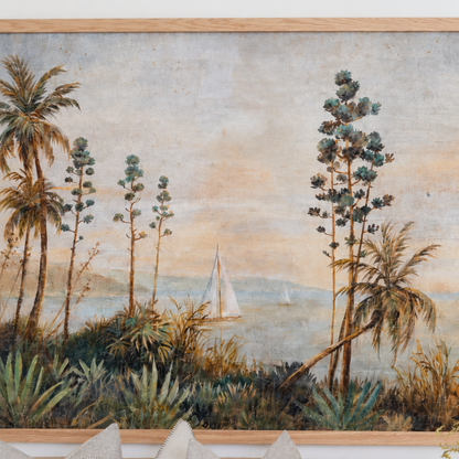Luxe Banner Recycled Paper Print - Between Palms & Algaves
