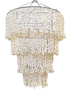Clay Four-Tier Beaded Chandelier