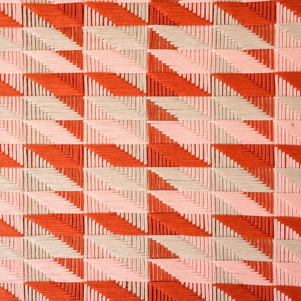 Ethreal Geometric: Cotton Geometric Wall Hanging