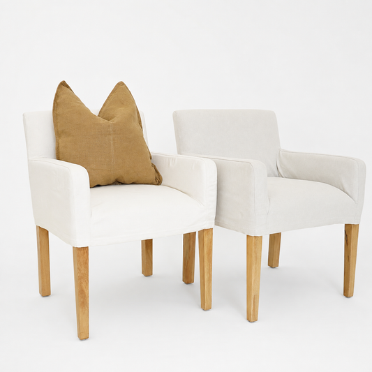 Signature Linen - Dining Chair with Arm