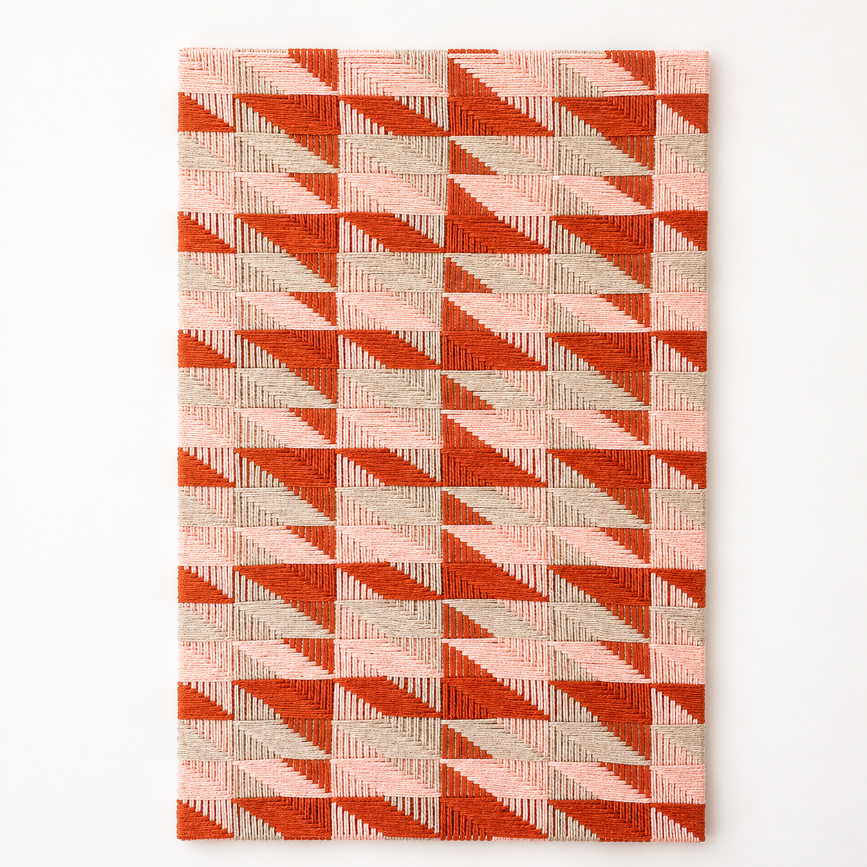 Ethreal Geometric: Cotton Geometric Wall Hanging