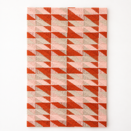 Ethreal Geometric: Cotton Geometric Wall Hanging