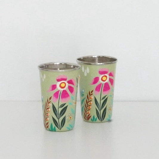 Wildflower  Tin Collection - Yarrow Tumbler