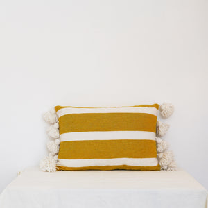Cinnamon White Strip Cushion - وسادة سينامون