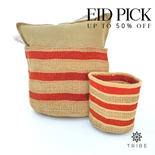 Sisal and Wool Collection - Kwesi Basket