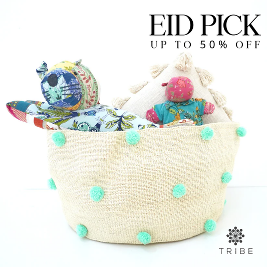 Sisal and Wool Collection - Mazi Basket