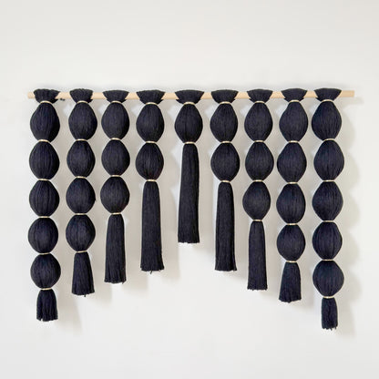 Ethreal Knots-Coal Wall Hanging